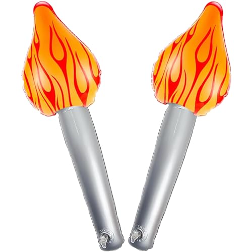 Aufblasbare Fackel Luftballons, 2 Stück Aufblasbarer Fackelstab Aufblasbare Fackel Aufblasbare Fackeln, Mittelalterliches Flammenspielzeug für Spiele Sportwettbewerbe Aufblasbare Fackel Luftballons, 2 Stück Aufblasbarer Fackelstab Aufblasbare Fackel Aufblasbare Fackeln, Mittelalterliches Flammenspielzeug für Spiele Sportwettbewerbe von WEINIBAO