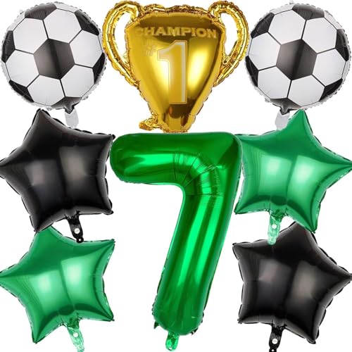 Fussball Luftballon Geburtstag 7 Jahre, Luftballon 7 Jahre Fußball Ballon Trophäe Luftballon Stern, Fußball Geburtstagsdeko 7 Jahre, Folienballons Fußball für Kinder Junge Geburtstag Party Dekoration Fussball Luftballon Geburtstag 7 Jahre, Luftballon 7 Jahre Fußball Ballon Trophäe Luftballon Stern, Fußball Geburtstagsdeko 7 Jahre, Folienballons Fußball für Kinder Junge Geburtstag Party Dekoration von WEINIBAO