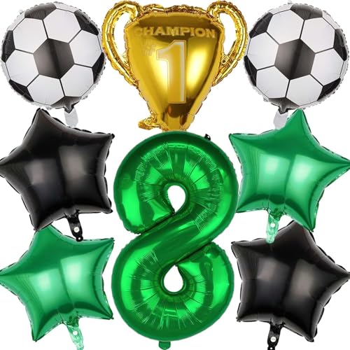 Fussball Luftballon Geburtstag 8 Jahre, Luftballon 8 Jahre Fußball Ballon Trophäe Luftballon Stern, Geburtstagsdeko Fußball 8 Jahre, Folienballons Fußball für Kinder Junge Geburtstag Party Dekoration Fussball Luftballon Geburtstag 8 Jahre, Luftballon 8 Jahre Fußball Ballon Trophäe Luftballon Stern, Geburtstagsdeko Fußball 8 Jahre, Folienballons Fußball für Kinder Junge Geburtstag Party Dekoration von WEINIBAO