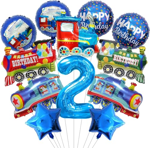 Zug Luftballons Geburtstag 2 jahre, 12 Stück Zug Folienballon Geburtstag Set, Luftballon 2. Geburtstag Zug Helium Ballons Zug Folienballons Blau Luftballons Zug Geburtstagsdeko für Kinder Junge Zug Luftballons Geburtstag 2 jahre, 12 Stück Zug Folienballon Geburtstag Set, Luftballon 2. Geburtstag Zug Helium Ballons Zug Folienballons Blau Luftballons Zug Geburtstagsdeko für Kinder Junge von WEINIBAO