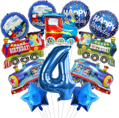 Zug Luftballons Geburtstag 4 jahre, 12 Stück Zug Folienballon Geburtstag Set, Luftballon 4. Geburtstag Zug Helium Ballons Zug Folienballons Blau Luftballons Zug Geburtstagsdeko für Kinder Junge Zug Luftballons Geburtstag 4 jahre, 12 Stück Zug Folienballon Geburtstag Set, Luftballon 4. Geburtstag Zug Helium Ballons Zug Folienballons Blau Luftballons Zug Geburtstagsdeko für Kinder Junge von WEINIBAO