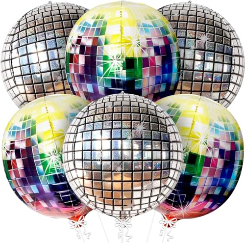 Discokugel Luftballon, WEIPUER 6 Stück Discokugel, Mehrfarbige Disco-Folienballons, 22 Zoll 4D Luftballons Luftballons für Disco-Mottoparty Geburtstag Party Mitzvah Abschlussfeier Dekoration Discokugel Luftballon, WEIPUER 6 Stück Discokugel, Mehrfarbige Disco-Folienballons, 22 Zoll 4D Luftballons Luftballons für Disco-Mottoparty Geburtstag Party Mitzvah Abschlussfeier Dekoration von WEIPUER