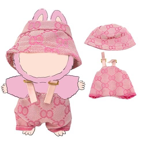 WEIRAN 17 cm Puppenkleidung, Outfit-Set für Puppen, exquisites Zubehör für Puppen, niedliche Kleidung für Puppen, einzigartiger Stil (Rosa, 2 Stück) von WEIRAN