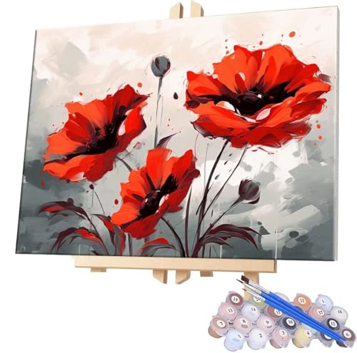 WEISHIWE Malen nach Zahlen für Erwachsene, DIY Mohn Malen nach Zahlen Kunst-Set, DIY Erwachsene Vorgedruckte Leinen Leinwand Ölgemälde, Malen Nach Zahlen ab 7 Jahre Mädchen, Ohne Rahmen 60x80cm D-916 WEISHIWE Malen nach Zahlen für Erwachsene, DIY Mohn Malen nach Zahlen Kunst-Set, DIY Erwachsene Vorgedruckte Leinen Leinwand Ölgemälde, Malen Nach Zahlen ab 7 Jahre Mädchen, Ohne Rahmen 60x80cm D-916 von WEISHIWE