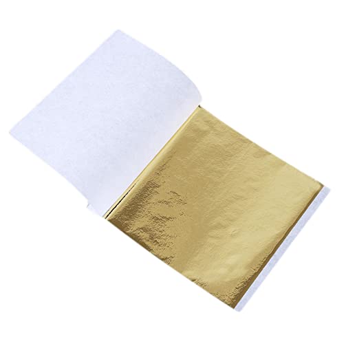 WEISUO 100 Blatt Imitation Blattgold für Kunst, Vergolden, Basteln, Dekoration, 8,5x8 cm WEISUO 100 Blatt Imitation Blattgold für Kunst, Vergolden, Basteln, Dekoration, 8,5x8 cm von WEISUO