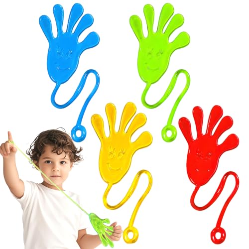 WEITAPYT Klatschhände Kinder, 20pcs Glibberhand Klatschhand, Klebrige Hände Kinder Spielzeug, Partygeschenke Und Geburtstagsgeschenke für Jungen und Mädchen von WEITAPYT