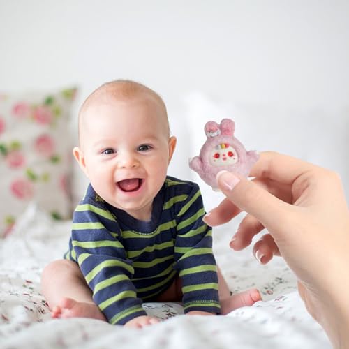WEITING Nadelfilz-Set,Nadelfilz-Set für Anfänger - Filz-Starter-Set - für Anfänger, Wollfilz-Set, niedliches Puppen-Filz-Set zum Basteln von WEITING