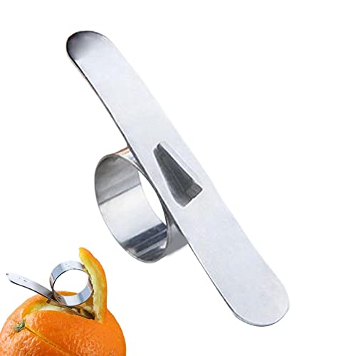 WEITING Orangenschäler | Entfernen der Orangenschale | Orangenschäler mit Finger, Edelstahl Schäler für die Küche, kreisförmiges Ringdesign, Artefakt zum Schälen von WEITING