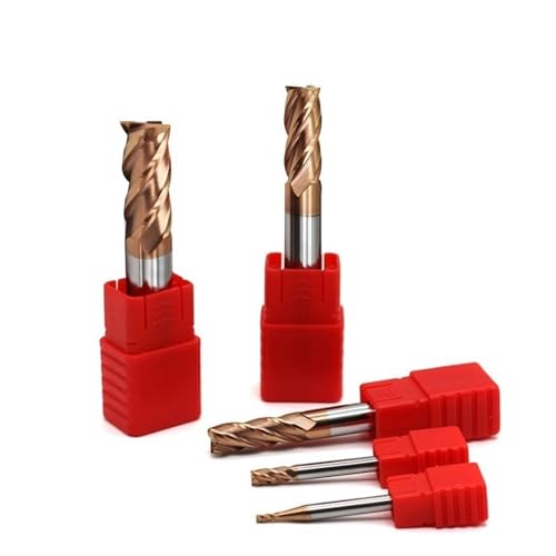 CNC-Fräswerkzeuge, Wolframkarbid-Schaftfräser mit 4 Schneiden, HRC55, Nanobeschichtung, CNC-Bearbeitung, mehrere Größen, 5 Stück(2.0x5cx4dx50l,10PCS) von WEITINGKKK