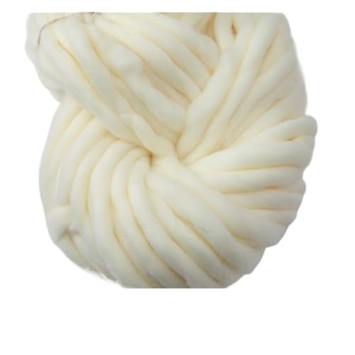 Die Wolle, 250g 36m Acrylgarn for Spinnen von Handstrick-Roving-Filz Multicolor(04 milk yellow) von WEITINGKKK