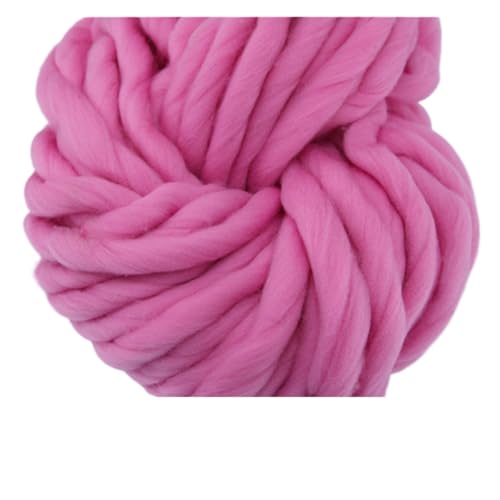 Die Wolle, 250g 36m Acrylgarn for Spinnen von Handstrick-Roving-Filz Multicolor(07 Lotus Pink) von WEITINGKKK
