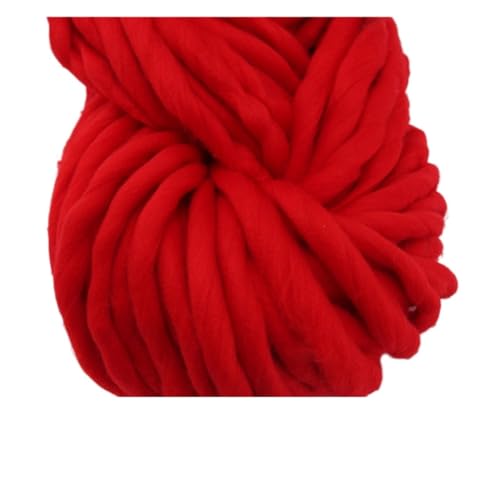 Die Wolle, 250g 36m Acrylgarn for Spinnen von Handstrick-Roving-Filz Multicolor(10 Red) von WEITINGKKK