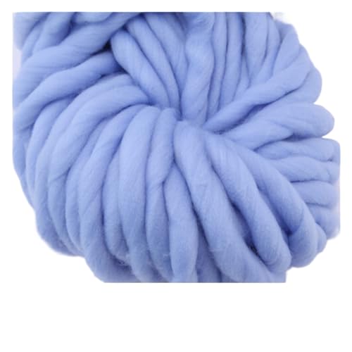 Die Wolle, 250g 36m Acrylgarn for Spinnen von Handstrick-Roving-Filz Multicolor(18 Sky Blue) von WEITINGKKK