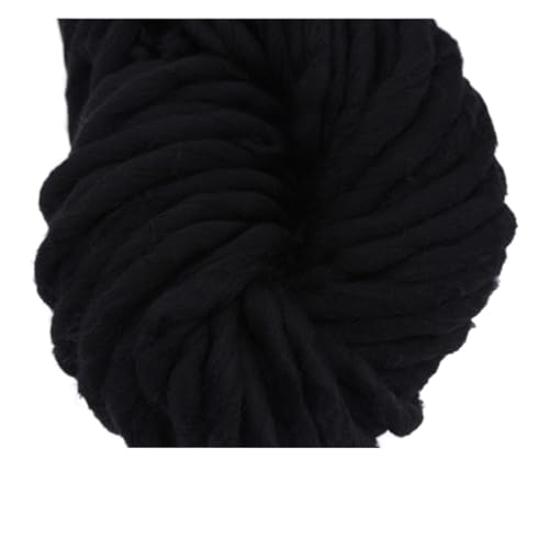 Die Wolle, 250g 36m Acrylgarn for Spinnen von Handstrick-Roving-Filz Multicolor(20 Black) von WEITINGKKK