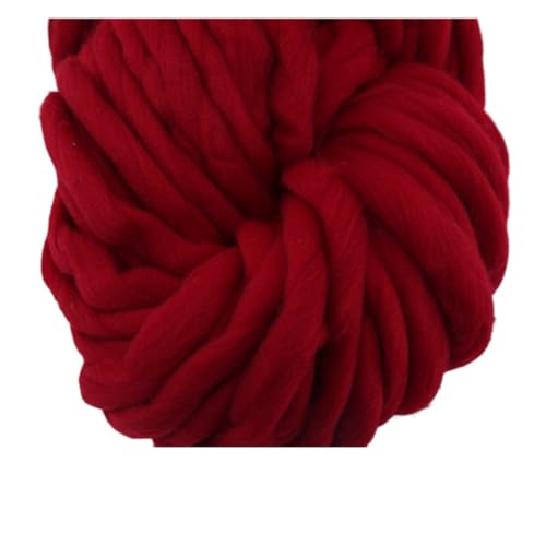 Die Wolle, 250g 36m Acrylgarn for Spinnen von Handstrick-Roving-Filz Multicolor(27 Dark Red) von WEITINGKKK