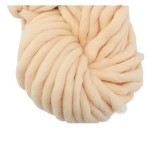 Die Wolle, 250g 36m Acrylgarn for Spinnen von Handstrick-Roving-Filz Multicolor(Beige White) von WEITINGKKK
