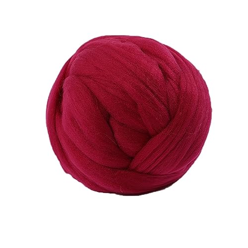 Die Wolle, 250g Filzwolle Acrylmischung Roving Garn for Spinnen Handstricken DIY Decke Multicolor(16) von WEITINGKKK