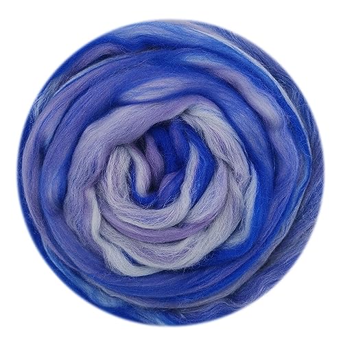 Die Wolle, 50g Wollmischung Roving Garn Kunst Nadel Nassfilzen Zubehör DIY Wolle Multicolor(50g-10) von WEITINGKKK