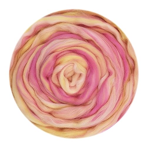 Die Wolle, 50g Wollmischung Roving Garn Kunst Nadel Nassfilzen Zubehör DIY Wolle Multicolor(50g-18) von WEITINGKKK