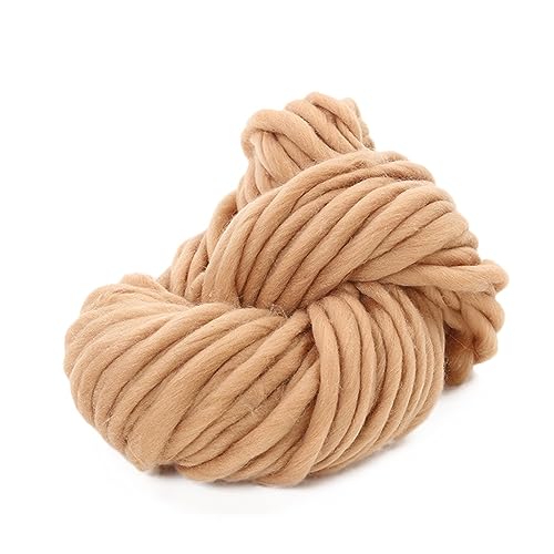 Die Wolle, Grobes Acrylgarn for Handstricken, Spinnen, DIY-Decken, mehrfarbig, 2er-Pack, 500 g(Khaki) von WEITINGKKK