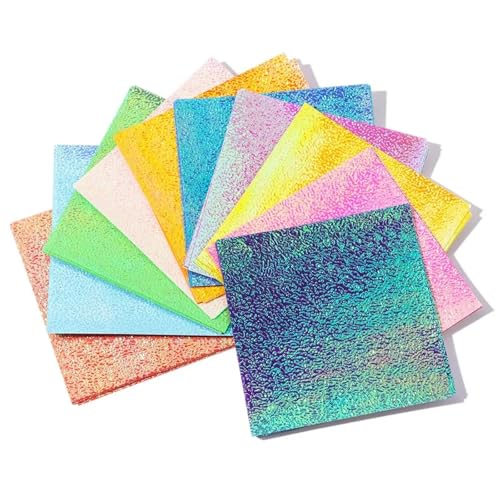 Lagerung von Flash-Karten, 100 Stück mehrfarbiges Origami-Papier in mehreren Größen for DIY-Scrapbooking for Kinder(10cmx10cm) von WEITINGKKK