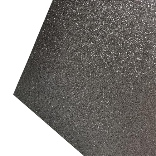 Lagerung von Flash-Karten, 15 Stück A4 200gsm selbstklebendes Glitzerkartonpapier mehrfarbig(Dark gray) von WEITINGKKK