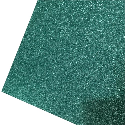 Lagerung von Flash-Karten, 15 Stück A4 200gsm selbstklebendes Glitzerkartonpapier mehrfarbig(Green) von WEITINGKKK