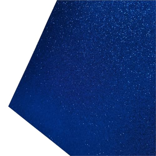 Lagerung von Flash-Karten, 15 Stück A4 200gsm selbstklebendes Glitzerkartonpapier mehrfarbig(Royal blue) von WEITINGKKK