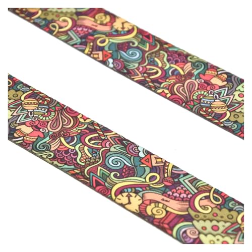 WEITINGKKK Jacquard-Band-Besatz, Jacquardband, 1 Yard, 38 mm, mehrfarbig, bestickter Stoff for DIY-Kleidungstaschenzubehör(2) von WEITINGKKK