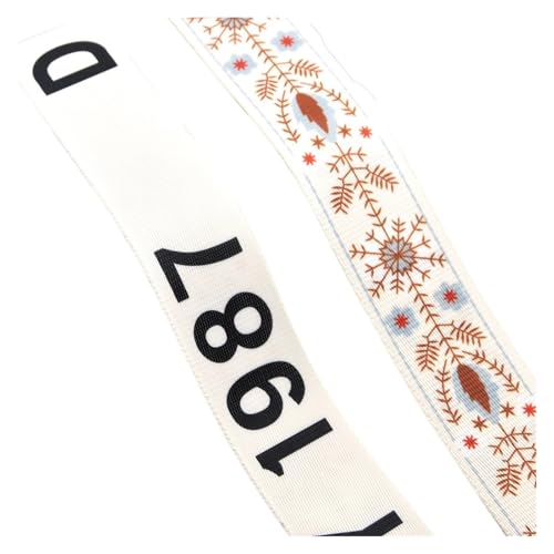 WEITINGKKK Jacquard-Band-Besatz, Jacquardband, 1 Yard, 38 mm, mehrfarbig, bestickter Stoff for DIY-Kleidungstaschenzubehör(9) von WEITINGKKK