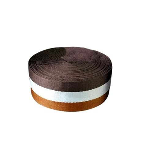 WEITINGKKK Jacquard-Band-Besatz, Jacquardband, Polyester-Gurtband, mehrfarbig, gestreift, mehrere Breiten(38mm) von WEITINGKKK