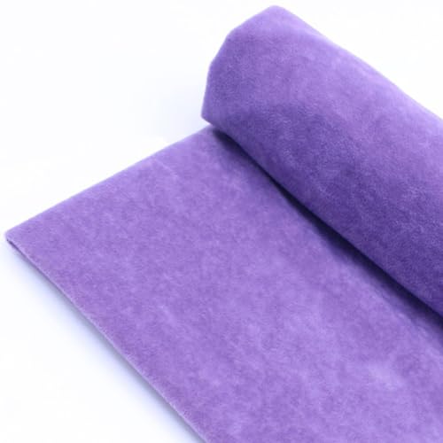 WEITINGKKK Samt Filz Blatt, Selbstklebender Samt-Flockstoff-Liner, Mehrfarbig, 50 x 145 cm(10 Purple) von WEITINGKKK