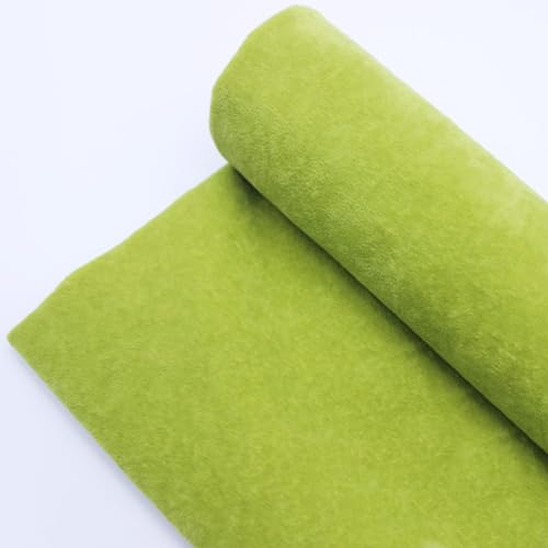 WEITINGKKK Samt Filz Blatt, Selbstklebender Samt-Flockstoff-Liner, Mehrfarbig, 50 x 145 cm(11 Green) von WEITINGKKK