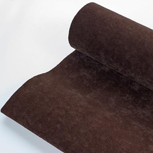 WEITINGKKK Samt Filz Blatt, Selbstklebender Samt-Flockstoff-Liner, Mehrfarbig, 50 x 145 cm(12 Brown) von WEITINGKKK