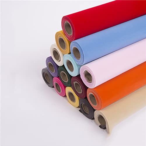 WEITINGKKK Samt Filz Blatt, Selbstklebender Samtstoff, 50 cm x 148 cm, Mehrfarbig(6light Gray) von WEITINGKKK