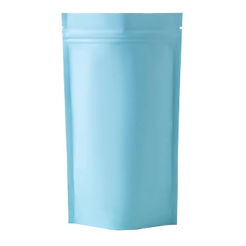 WEITINGKKK Ziplock-Beutel wiederverschließbar, 100 Stück Mylar-Folie Stand Up Zip-Lock Beutel mit Aufreißkerbe Multicolor Mehrere Größen(Pink Blue,12x20cm) von WEITINGKKK