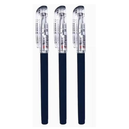 WEITINGKKK mit einem unruhigen neutralen Stift, Kugelschreiber, 0,5 mm, voller Schaft, mehrfarbig, 3er-Pack(Black) von WEITINGKKK