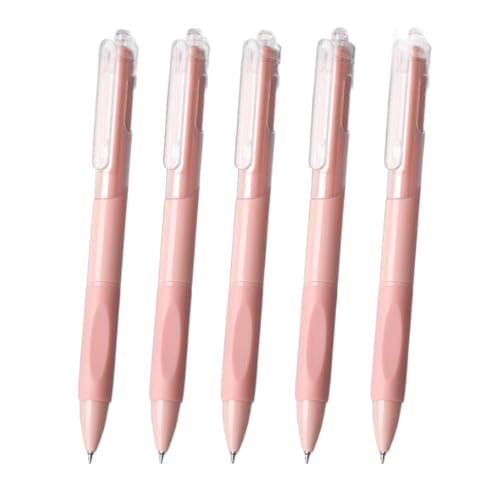 WEITINGKKK mit einem unruhigen neutralen Stift, Kugelschreiber, Tintenroller, Gelschreiber, 5 Stück, Pink, 0,5 mm, schwarze Tinte WEITINGKKK mit einem unruhigen neutralen Stift, Kugelschreiber, Tintenroller, Gelschreiber, 5 Stück, Pink, 0,5 mm, schwarze Tinte von WEITINGKKK