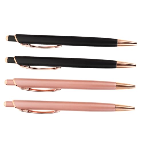 WEITINGKKK mit einem unruhigen neutralen Stift, Kugelschreiber 4er-Pack Metall Mehrfarbig 14x1,1x1 cm von WEITINGKKK