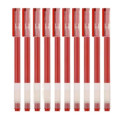 mit einem unruhigen neutralen Stift, 10 Stück Kugelschreiber Rollerball Gel Tintenstifte 0,5 mm Mehrfarbig(B) von WEITINGKKK