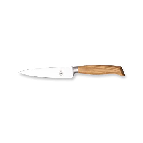 WEITZ Schinkenmesser 15 cm – Scharfes Küchenmesser aus Molybdänstahl – Universalmesser mit Olivenholzgriff – Präzisionsmesser aus Solingen – Langlebig, Made in Germany von WEITZ Tischkultur zum Leben