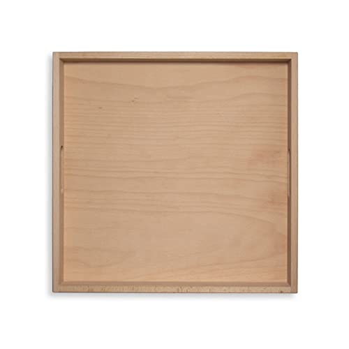Weitz Holztablett 40x40cm aus Buchenholz, Serviertablett aus unbehandeltem Holz, Tablett mit Griffen Weitz Holztablett 40x40cm aus Buchenholz, Serviertablett aus unbehandeltem Holz, Tablett mit Griffen von WEITZ Tischkultur zum Leben