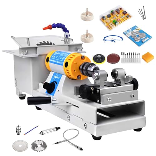 WEIZIIA Schmuck-Lapidarsäge zum Schneiden von Steinen, Mini-Tischkreissäge, Schleif- und Poliergerät, 800–10.000 U/min, mit Flexibler Welle zum Schleifen, Polieren, Bohren,Machine+Woodworkingkit WEIZIIA Schmuck-Lapidarsäge zum Schneiden von Steinen, Mini-Tischkreissäge, Schleif- und Poliergerät, 800–10.000 U/min, mit Flexibler Welle zum Schleifen, Polieren, Bohren,Machine+Woodworkingkit von WEIZIIA