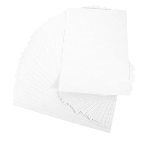 100Blätter Druckbares Aufkleberpapier Selbstklebend Leeres Etikettenpapier für Tintenstrahldrucker für Büro Haushalt und Preisschilder Langlebig und Einfach von WEKADRIN