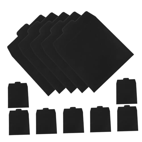 12 Stück Pack Cd Dvd Hüllen aus Schwarzem Karton Aufbewahrungsbeutel für Hochzeitskarten und Dokumente Robuste und Kreative Papierhüllen für Dvds für Große Sammlungen von WEKADRIN