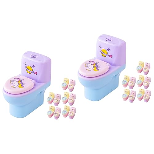 2 Sätze Handanreiser Für Praktischer Bleistiftspitzer Lustigem Toiletten Design Für Schule Und Zuhause Robust Und Langlebig Einfaches Anspitzen 12 Stücke * 2 von WEKADRIN