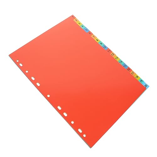 20Blätter Plastikteiler mit Laschen Fachteiler für Binder und Notizbücher für Schule und Büro Einfach zu Verwalten Dokumente Organisieren und Indizieren 20Blätter Plastikteiler mit Laschen Fachteiler für Binder und Notizbücher für Schule und Büro Einfach zu Verwalten Dokumente Organisieren und Indizieren von WEKADRIN