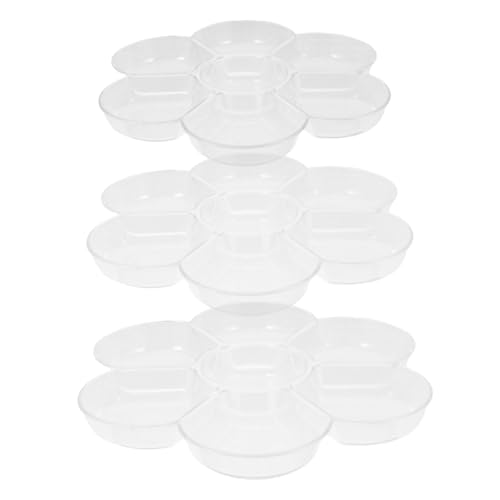 3 Stück Teiliges Transparentes Malfarben Mischset mit Fächern Praktische Malpalette für Präzise Farbkontrolle für Aquarell Öl und Traditionelle Chinesische Malerei 3 Stück Teiliges Transparentes Malfarben Mischset mit Fächern Praktische Malpalette für Präzise Farbkontrolle für Aquarell Öl und Traditionelle Chinesische Malerei von WEKADRIN
