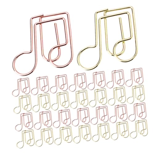 40 Stück Farbige Büroklammern im Musiknoten Design Kleine Papierklammern für Dokumente Kreative Büroaccessoires zur Organisation von Dateien und Papiere für Büro und Zuhause 40 Stück Farbige Büroklammern im Musiknoten Design Kleine Papierklammern für Dokumente Kreative Büroaccessoires zur Organisation von Dateien und Papiere für Büro und Zuhause von WEKADRIN