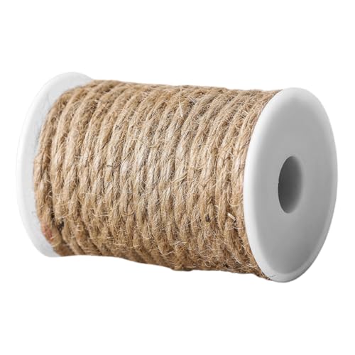 Natürliche Jute Schnur Strapazierfähige Juteseil für Gartenprojekte Katzenkratzbaum DIY Handwerk und Gartendekoration mit Papierkern Natürliche Jute Schnur Strapazierfähige Juteseil für Gartenprojekte Katzenkratzbaum DIY Handwerk und Gartendekoration mit Papierkern von WEKADRIN